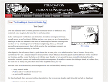 Tablet Screenshot of humanconservation.org
